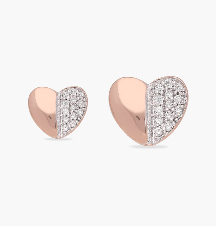 the partial lucent heart earring